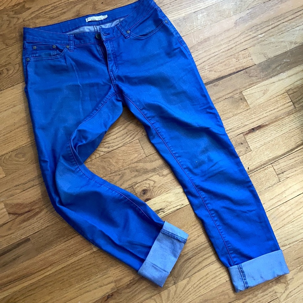 Prana bright blue Kara jeans size 8/29